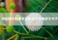 网站制作的基本流程,这个步骤必不可少