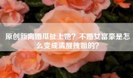 原创新离婚瓜扯上她？不婚女富豪是怎么变成清醒拽姐的？