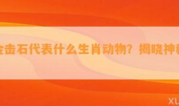 敲金击石代表什么生肖动物？揭晓神秘答案